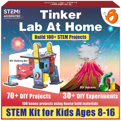 200-in-1 Mega Science Kit, Tinker Lab At Home  8-15 yrs