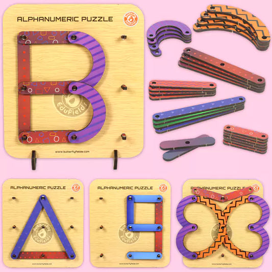 Wooden ABC & Number Puzzle | 3-5 yrs
