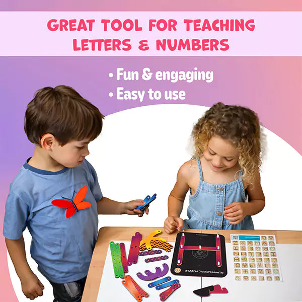 Wooden ABC & Number Puzzle | 3-5 yrs
