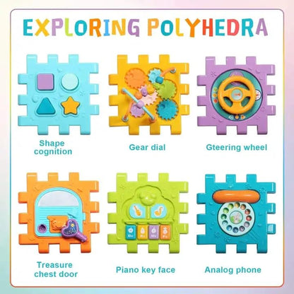 🎶 Musical Activity Cube for Toddlers (1–3 Years) – Educational Learning Toy with Lights & Sounds