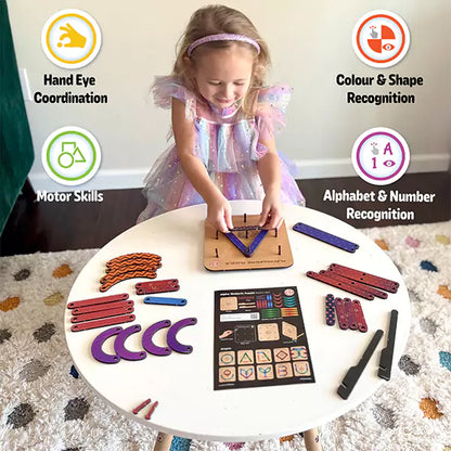 Wooden ABC & Number Puzzle | 3-5 yrs