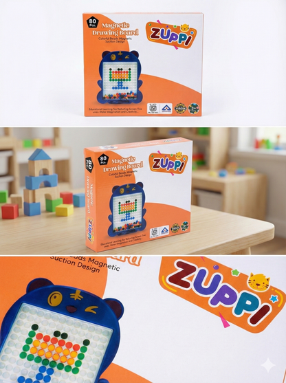 Zuppy Magnetic Drawing Board – Fun & Educational Toy for Kids