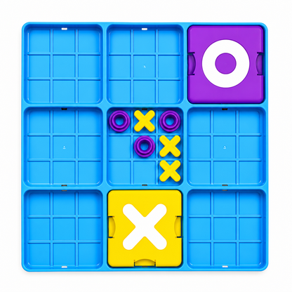 Kidzomart Global Tic Tac Toe Game – Smart Strategy Board Game for Kids & Family | Fun Educational Toy | 2 Player Indoor Game