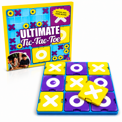 Kidzomart Global Tic Tac Toe Game – Smart Strategy Board Game for Kids & Family | Fun Educational Toy | 2 Player Indoor Game