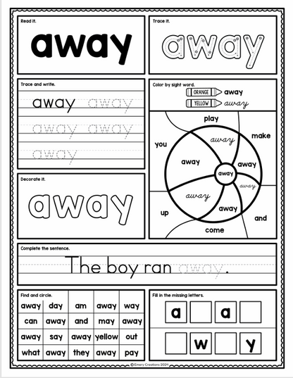 600+ Brain & Hand Coordination Fun Educational Worksheets for Kids (Ages 2–7) | Digital Download – Kidzomart