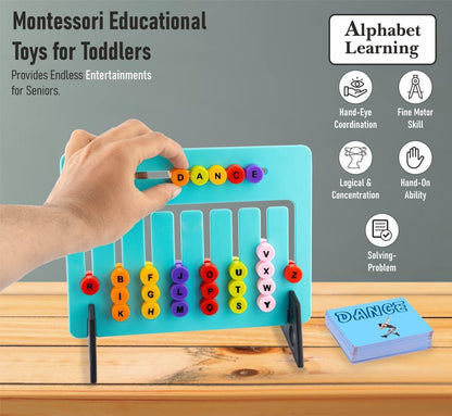 Montessori 2-in-1 Letter Matching & Memory Board Game for Kids