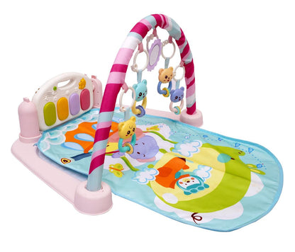Baby Piano Fitness Rack Play Gym for Infants (0–18 Months) – Musical Tummy Time Activity Mat